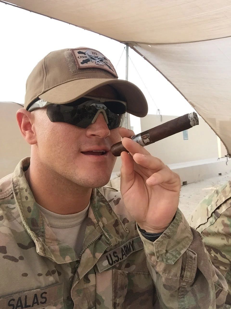 Raymond Derrick Salas, Gunny, in U.S. Army uniform